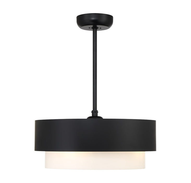 Savoy House 22-FD-445-89 Four Light Fan D'Lier, Matte Black
