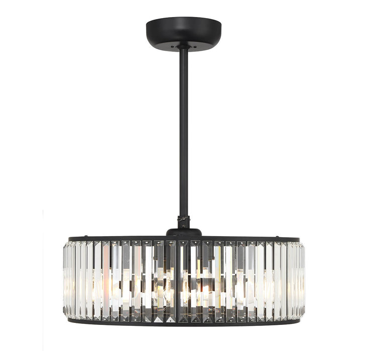 Savoy House 23-FD-245-89 Six Light Fan D'Lier, Matte Black