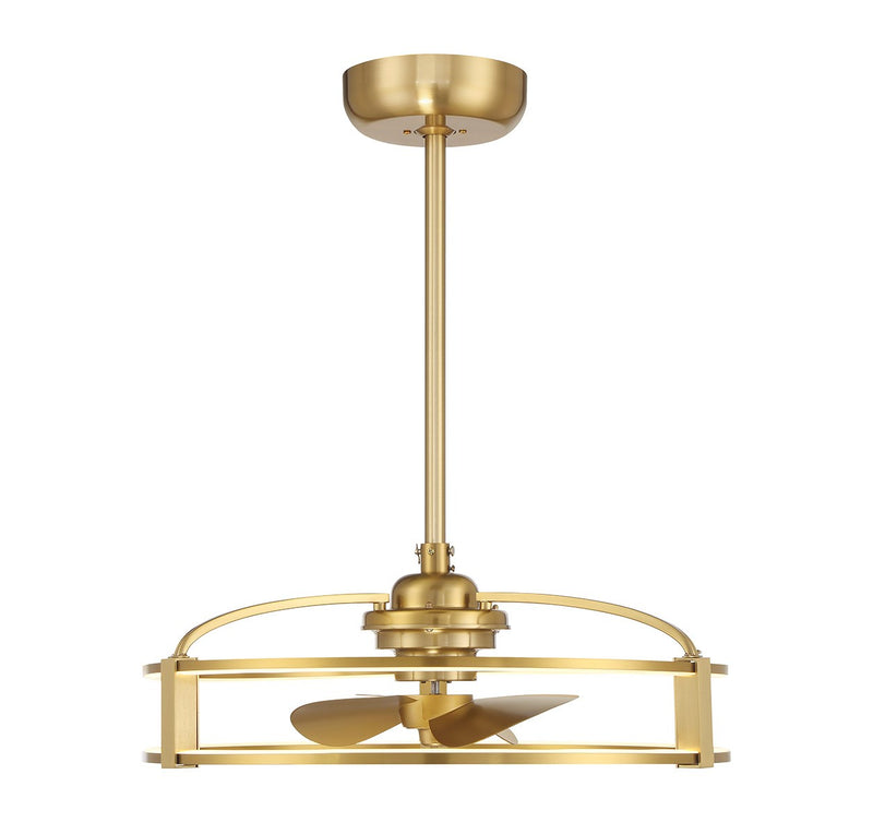 Savoy House 23-FD-645-322 LED Fan D'Lier, Warm Brass