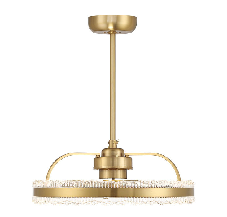 Savoy House 24-FD-555-322 LED Fan D'Lier, Warm Brass