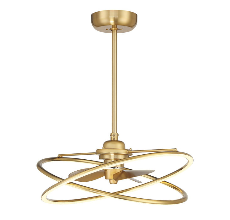 Savoy House 24-FD-745-322 LED Fan D'Lier, Warm Brass
