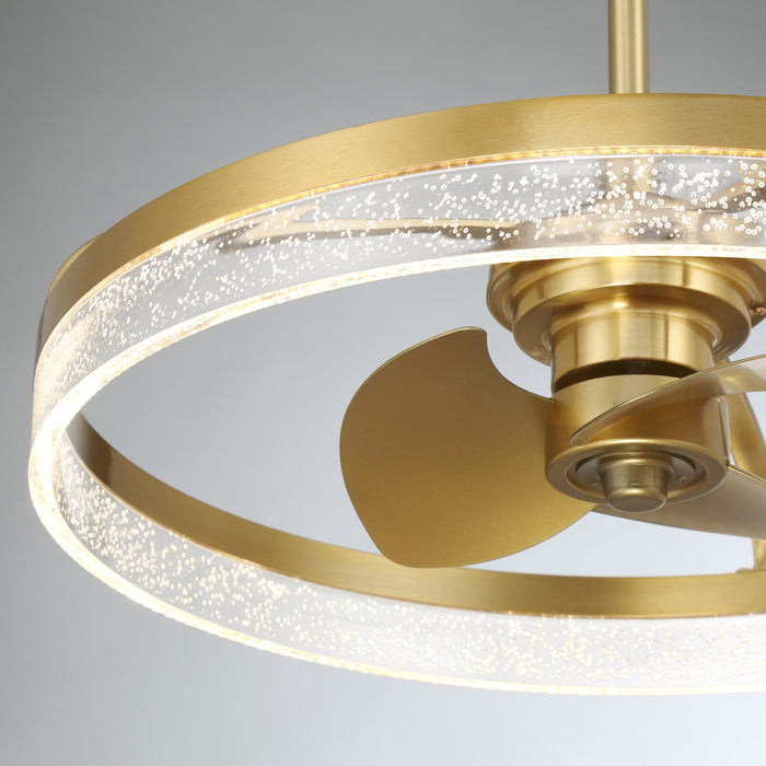 Savoy House 24-FD-845-322 LED Fan D'Lier, Warm Brass