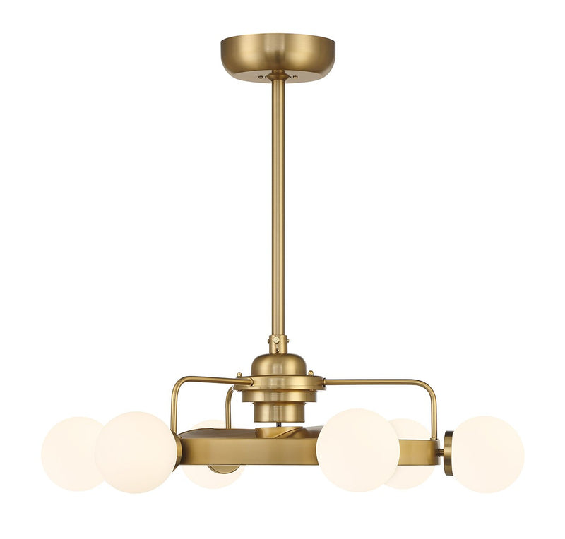 Savoy House 30-FD-345-322 LED Fan D'Lier, Warm Brass