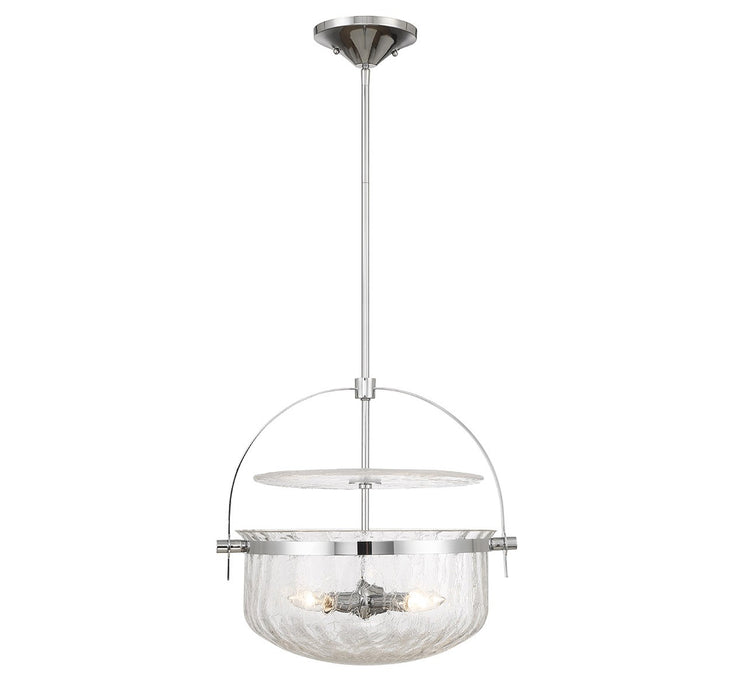 Savoy House 6-4723-4-11 Four Light Convertible Semi-Flush/Pendant, Polished Chrome
