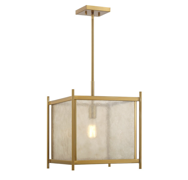 Savoy House 7-3801-1-322 One Light Pendant, Warm Brass
