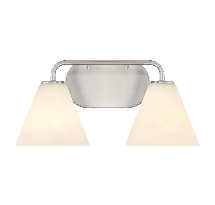 Savoy House 8-2988-2-SN Two Light Bathroom Vanity, Satin Nickel
