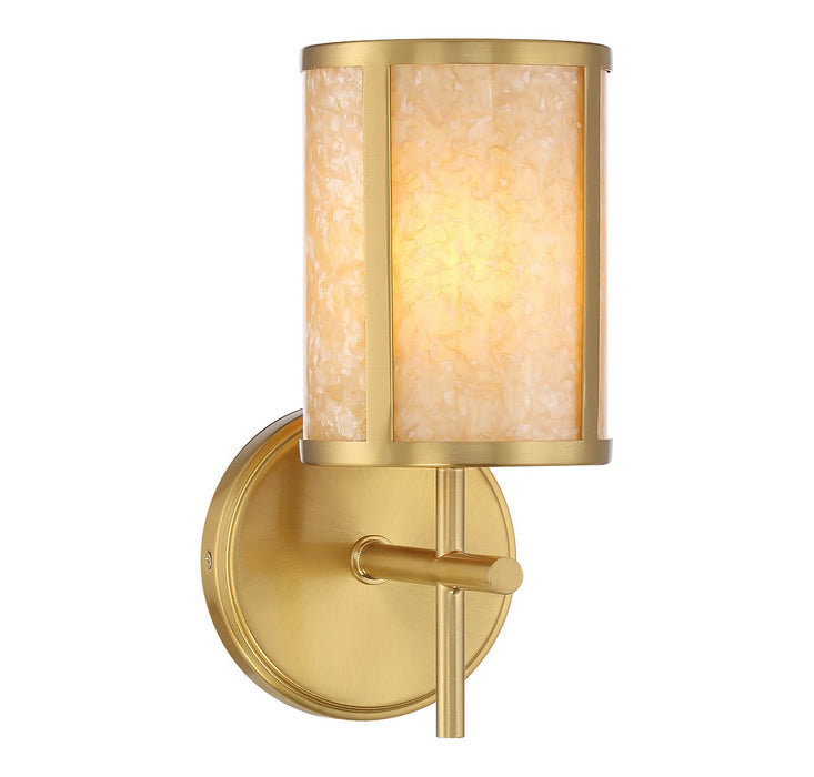 Savoy House 9-2055-1-322 One Light Bathroom Vanity, Warm Brass