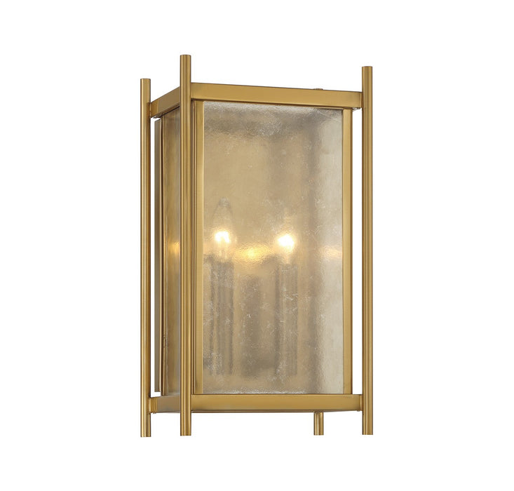 Savoy House 9-3800-2-322 Two Light Wall Sconce, Warm Brass