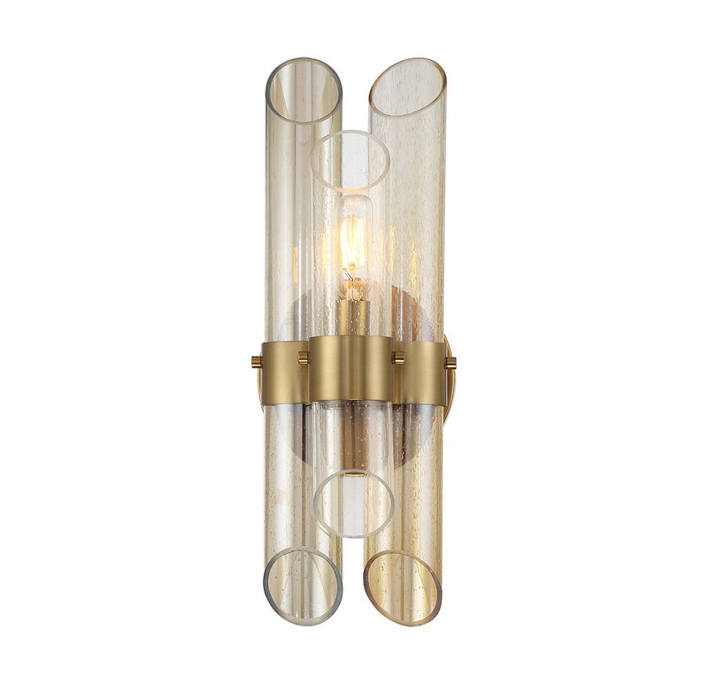 Savoy House 9-9104-1-322 One Light Wall Sconce, Warm Brass