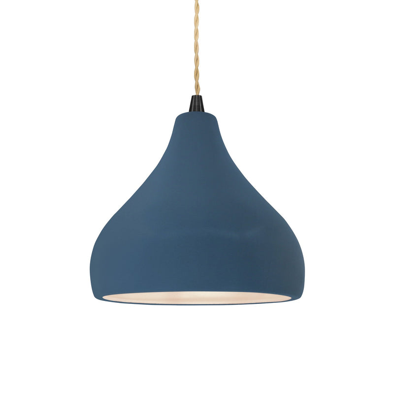 Justice Designs CER-6560-MID-MBLK-BEIG-TWST One Light Pendant, Midnight Sky