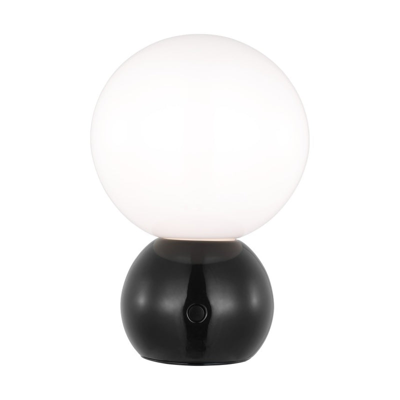 Visual Comfort Studio KST1231GBK-L1 LED Mini Table Lamp, Gloss Black