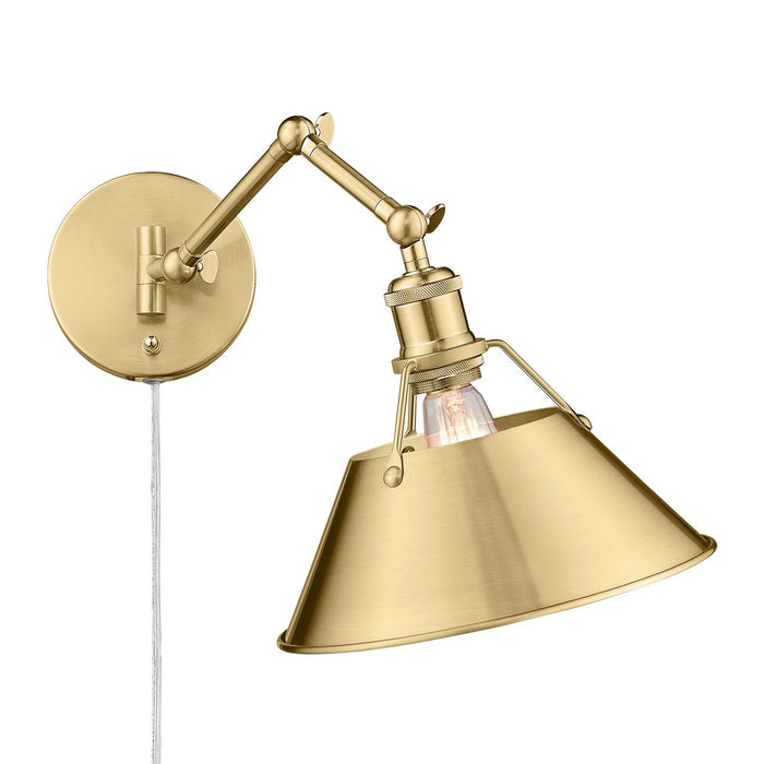 Golden 3306-A1W BCB-BCB One Light Wall Sconce, Brushed Champagne Bronze