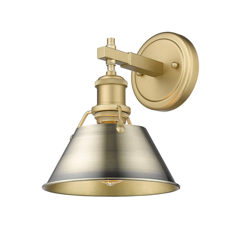 Golden 3306-BA1 BCB-BCB One Light Bath Vanity, Brushed Champagne Bronze