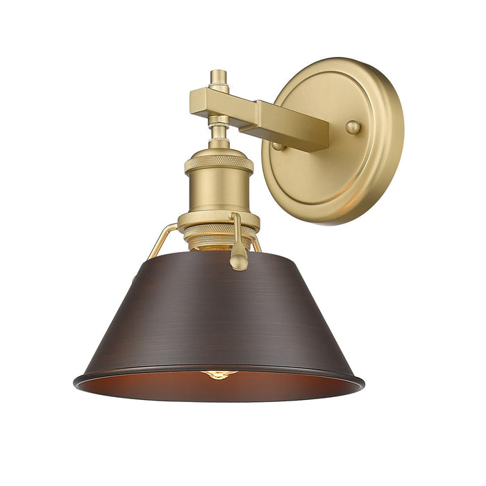 Golden 3306-BA1 BCB-RBZ One Light Bath Vanity, Brushed Champagne Bronze