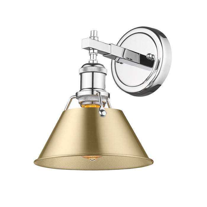 Golden 3306-BA1 CH-BCB One Light Bath Vanity, Chrome