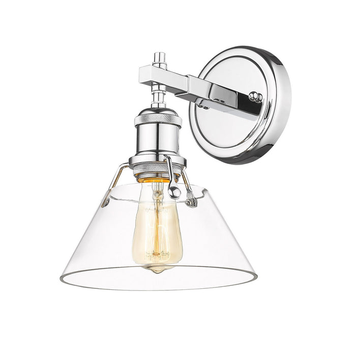 Golden 3306-BA1 CH-CLR One Light Bath Vanity, Chrome