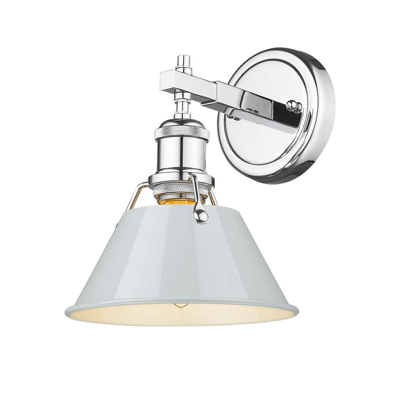 Golden 3306-BA1 CH-DB One Light Bath Vanity, Chrome