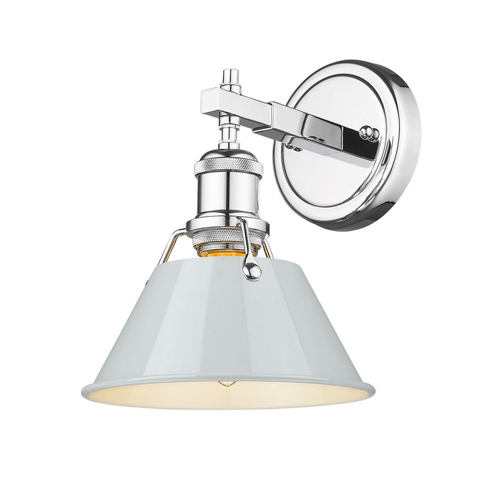 Golden 3306-BA1 CH-DB One Light Bath Vanity, Chrome
