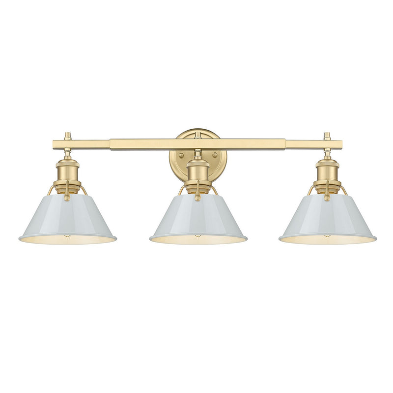 Golden 3306-BA3 BCB-DB Three Light Bath Vanity, Brushed Champagne Bronze