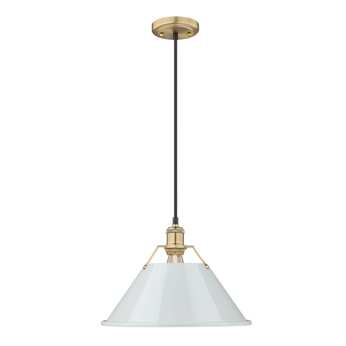 Golden 3306-L BCB-DB One Light Pendant, Brushed Champagne Bronze