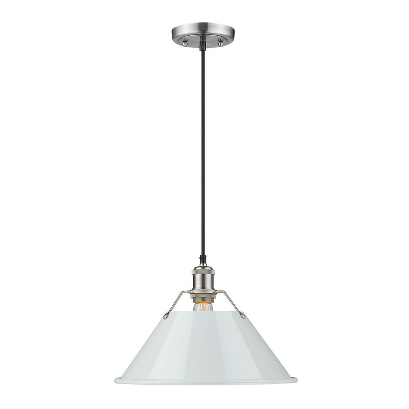 Golden 3306-L PW-DB One Light Pendant, Pewter