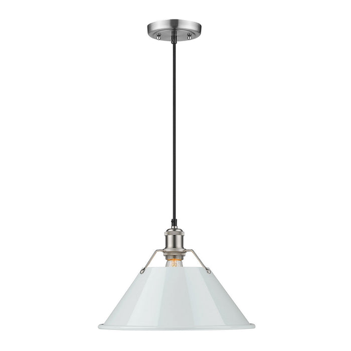 Golden 3306-L PW-DB One Light Pendant, Pewter