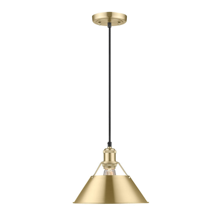 Golden 3306-M BCB-BCB One Light Pendant, Brushed Champagne Bronze