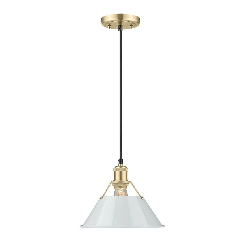 Golden 3306-M BCB-DB One Light Pendant, Brushed Champagne Bronze