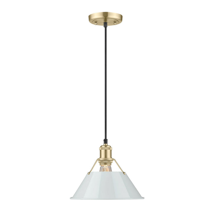 Golden 3306-M BCB-DB One Light Pendant, Brushed Champagne Bronze