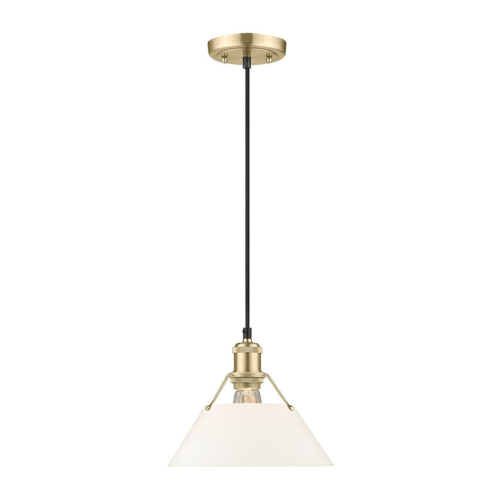 Golden 3306-M BCB-OP One Light Pendant, Brushed Champagne Bronze