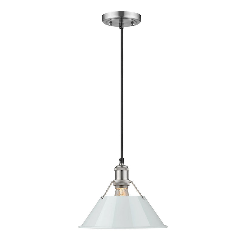 Golden 3306-M PW-DB One Light Pendant, Pewter