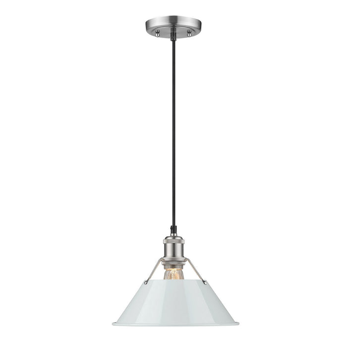 Golden 3306-M PW-DB One Light Pendant, Pewter