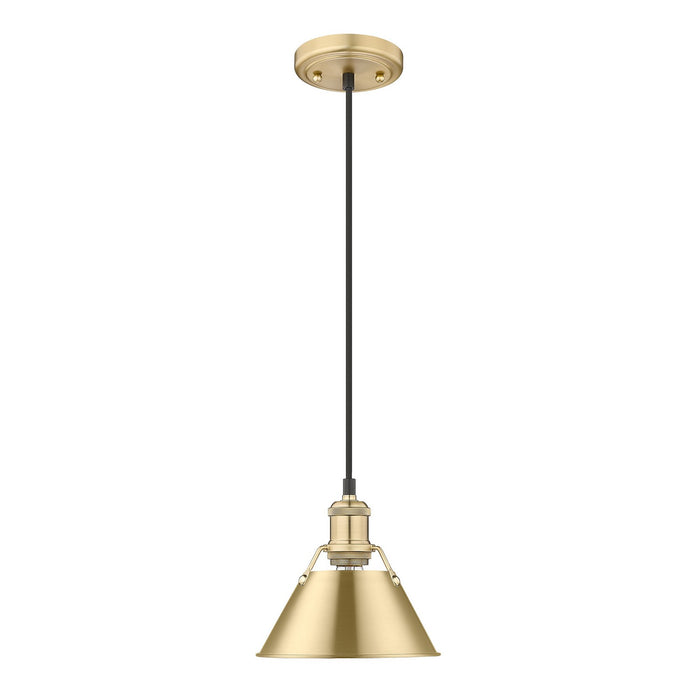 Golden 3306-S BCB-BCB One Light Mini Pendant, Brushed Champagne Bronze