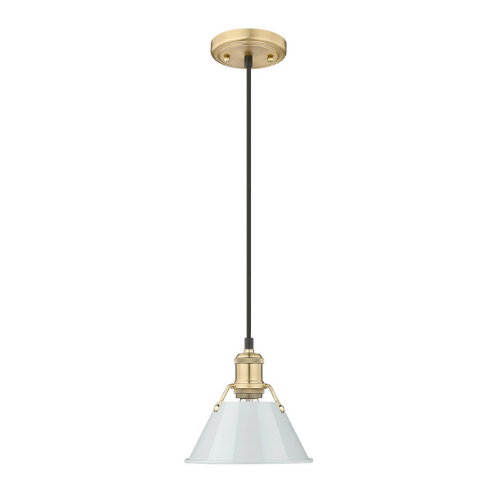 Golden 3306-S BCB-DB One Light Mini Pendant, Brushed Champagne Bronze