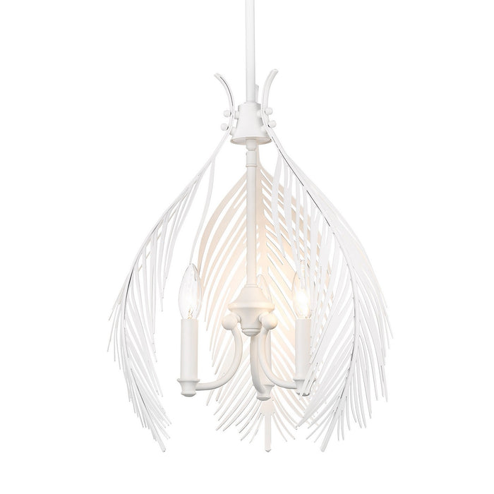 Golden 6930-3P WHT Three Light Pendant, Matte White