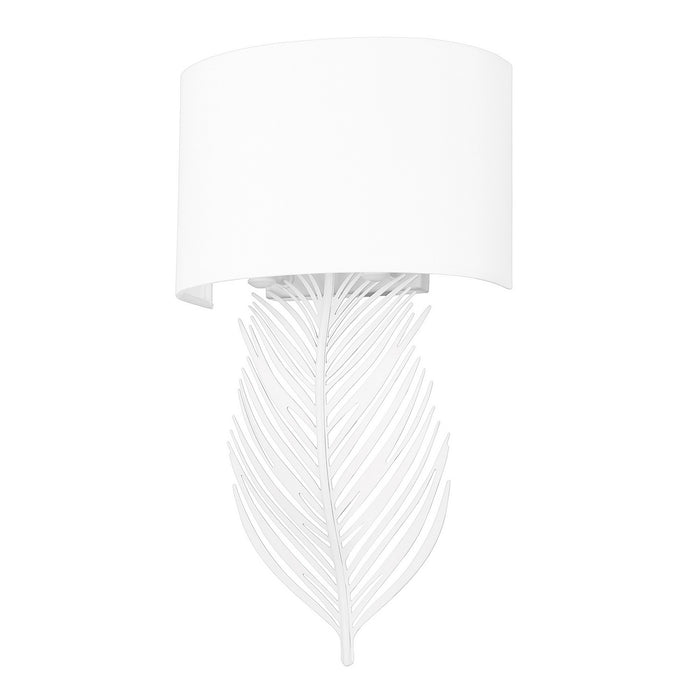Golden 6930-WSC WHT-MWS Two Light Wall Sconce, Matte White