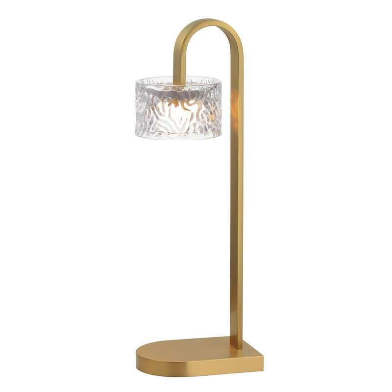 ET2 E11087-124NAB LED Table Lamp, Natural Aged Brass