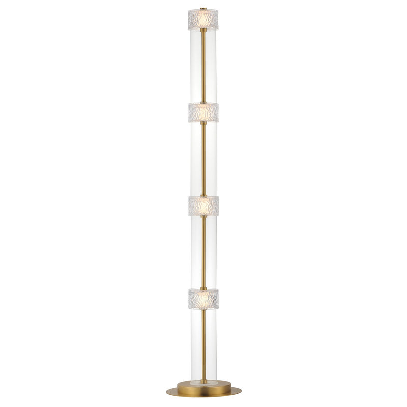 ET2 E11088-124NAB LED Floor Lamp, Natural Aged Brass