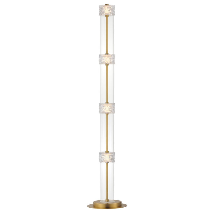 ET2 E11088-124NAB LED Floor Lamp, Natural Aged Brass
