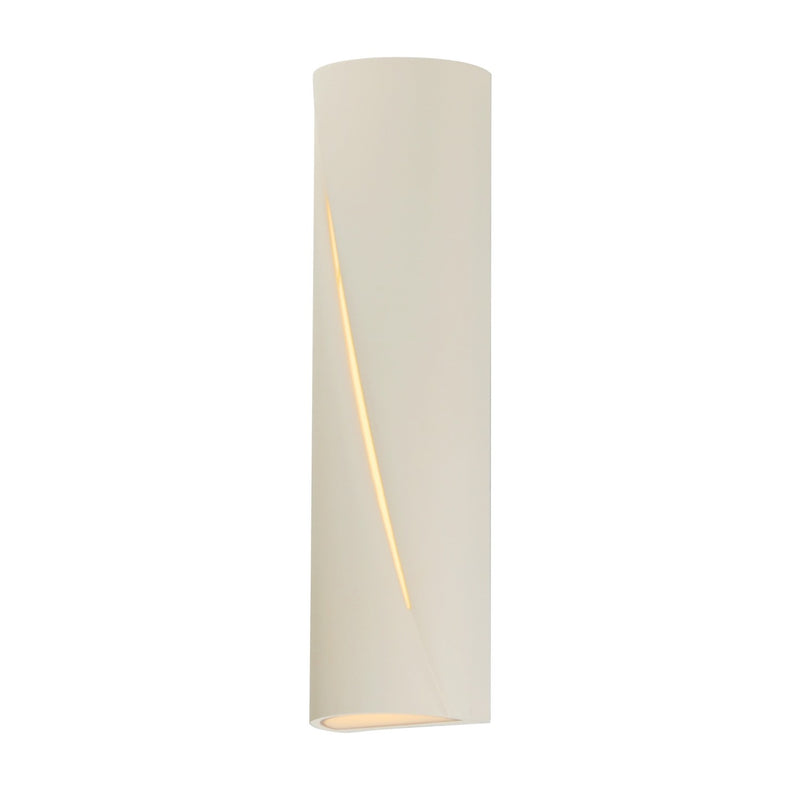 ET2 E14396-CHK LED Outdoor Wall Sconce, Chaulk White