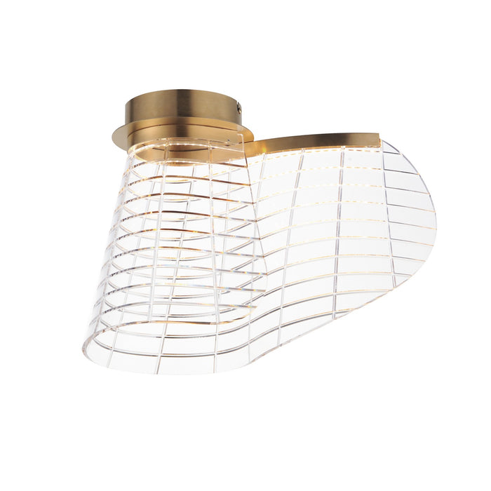 ET2 E24810-82BCN LED Flush Mount, Brushed Champagne