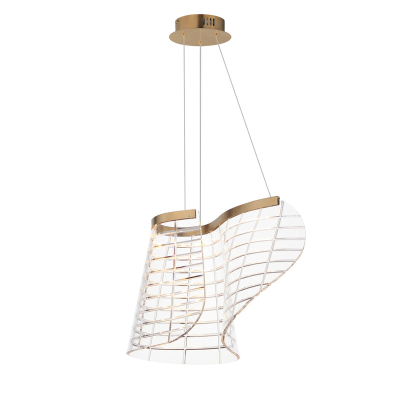 ET2 E24812-82BCN LED Pendant, Brushed Champagne