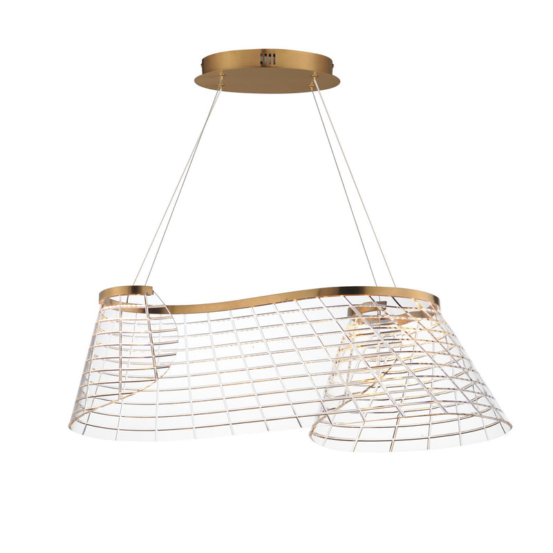 ET2 E24814-82BCN LED Linear Pendant, Brushed Champagne