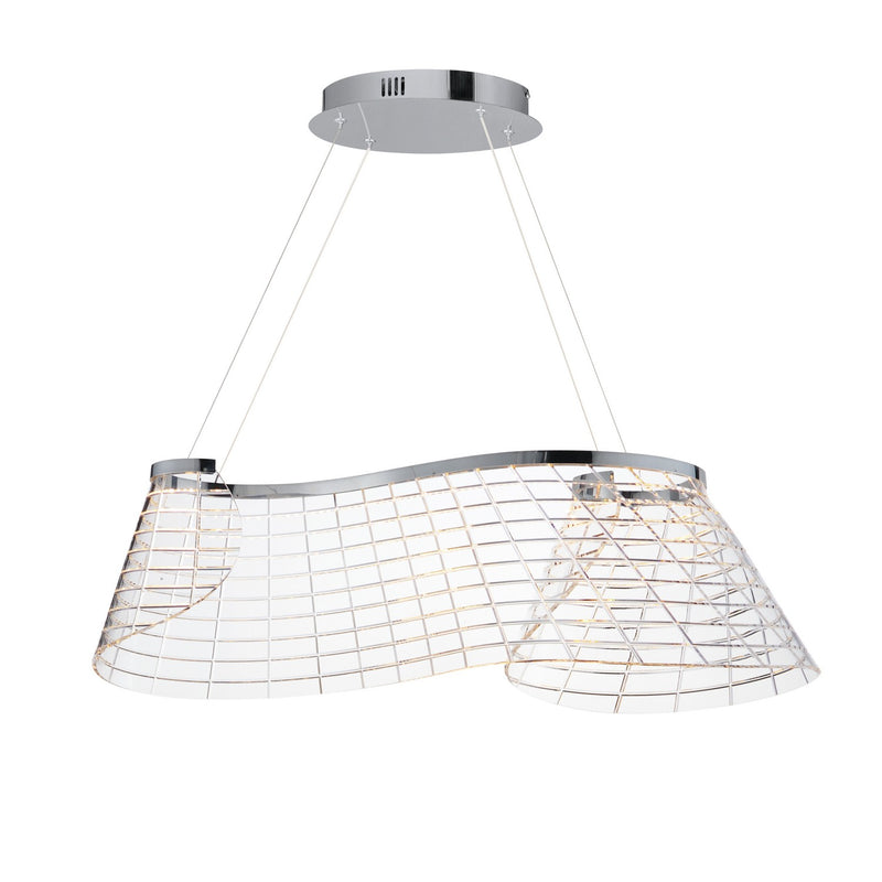 ET2 E24814-82PC LED Linear Pendant, Polished Chrome