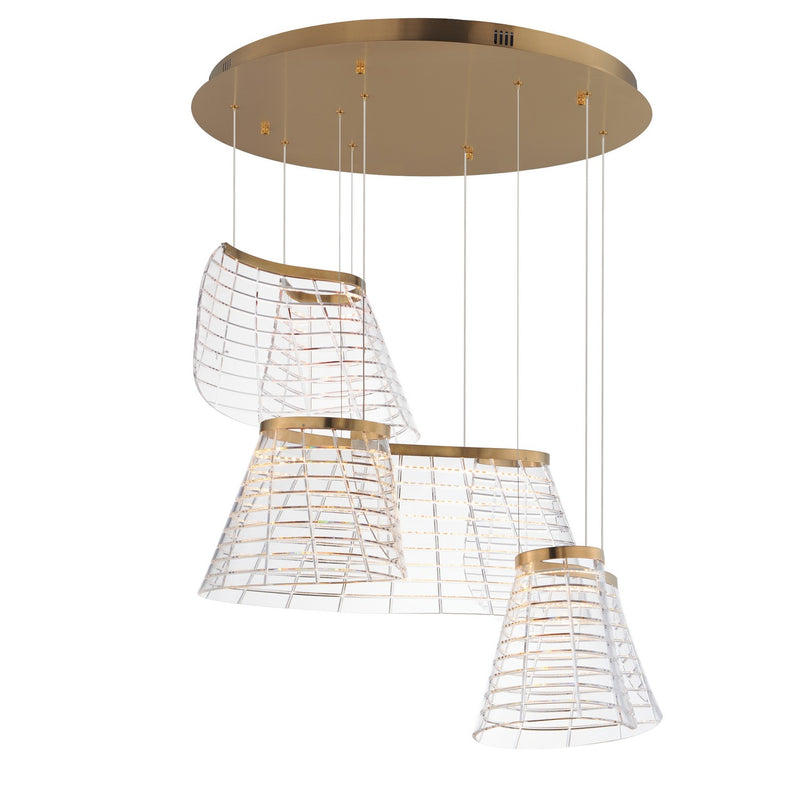 ET2 E24816-82BCN LED Pendant, Brushed Champagne