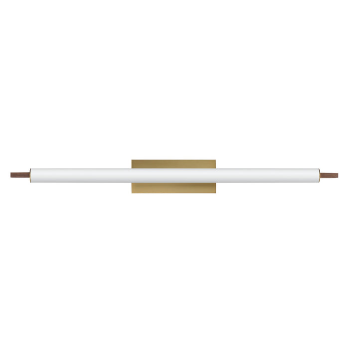ET2 E24938-WNAB LED Surface Mount, Whit Alabaster / Natural Aged Brass