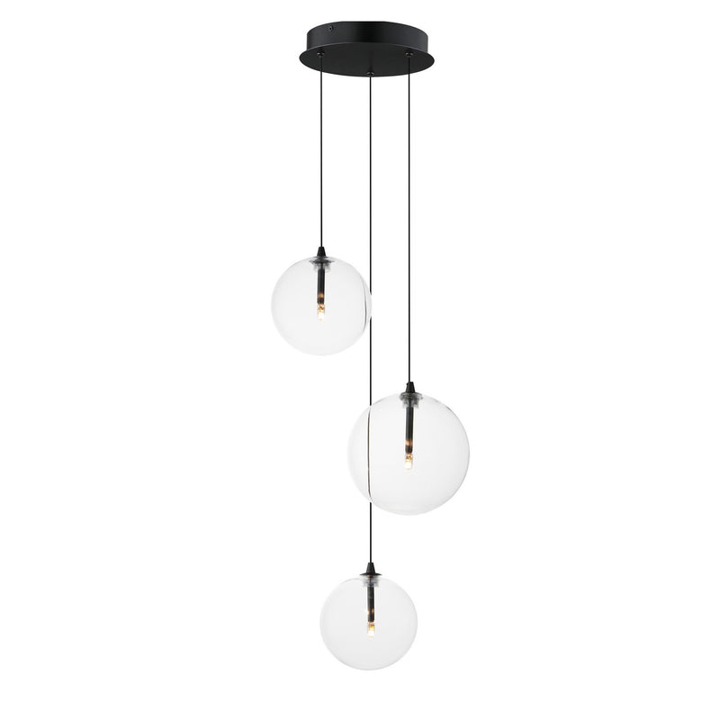ET2 E25073-18BK LED Pendant, Black