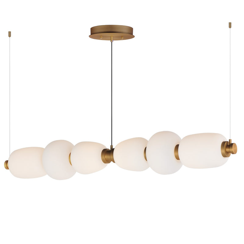 ET2 E25168-92BKGLD LED Linear Pendant, Black / Gold