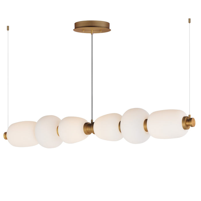 ET2 E25168-92BKGLD LED Linear Pendant, Black / Gold