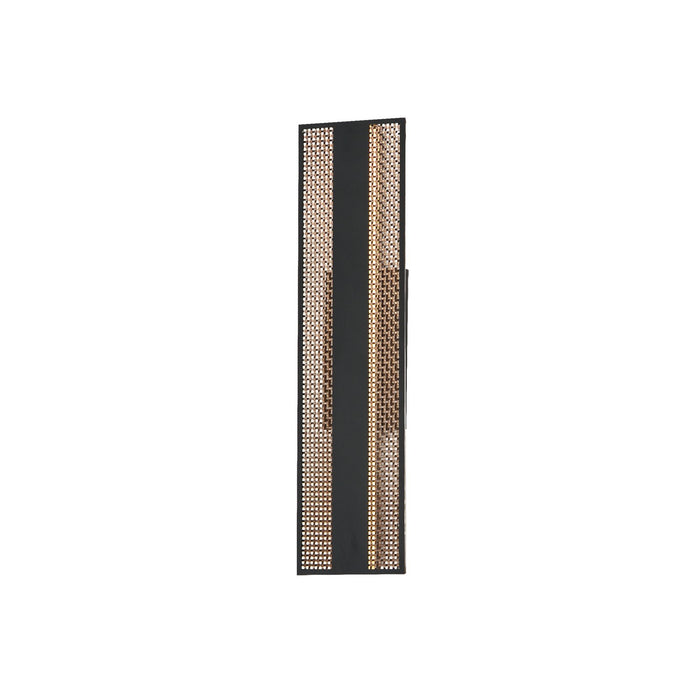 ET2 E30292-ACPBK LED Outdoor Wall Sconce, Black/Aged Copper